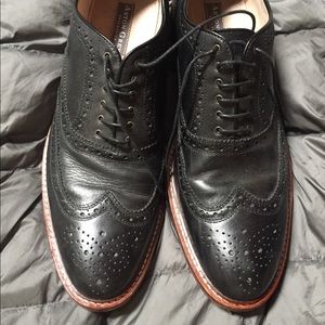Aston Grey all leather Wingtip Men’s Dress Shoes